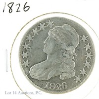 1826 Silver Capped Bust Half Dollar (EF+?)