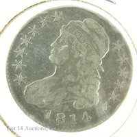 1814 Silver Capped Bust Half Dollar (G ?)