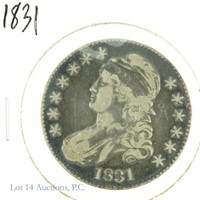 1831 Silver Capped Bust Half Dollar (F?)
