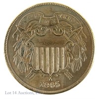 1865 U.S. Two-Cent Coin