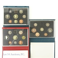 United Kingdom Proof Coin Sets (3)