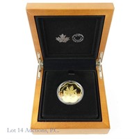 RCM 2018 $20 99% Silver Gold Plated Maple Leaves