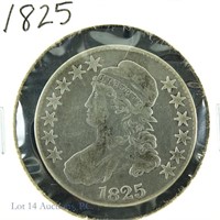 1825 Silver Capped Bust Half Dollar (G?)
