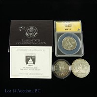 U.S. Silver & Clad Commemorative Coins (3)