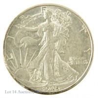 1945-D Silver Walking Liberty Half Dollar (AU?)