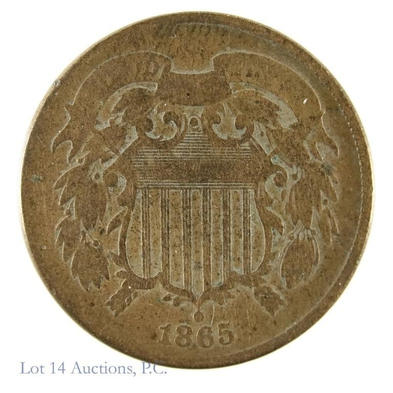 1865 U.S. Two cent Coin
