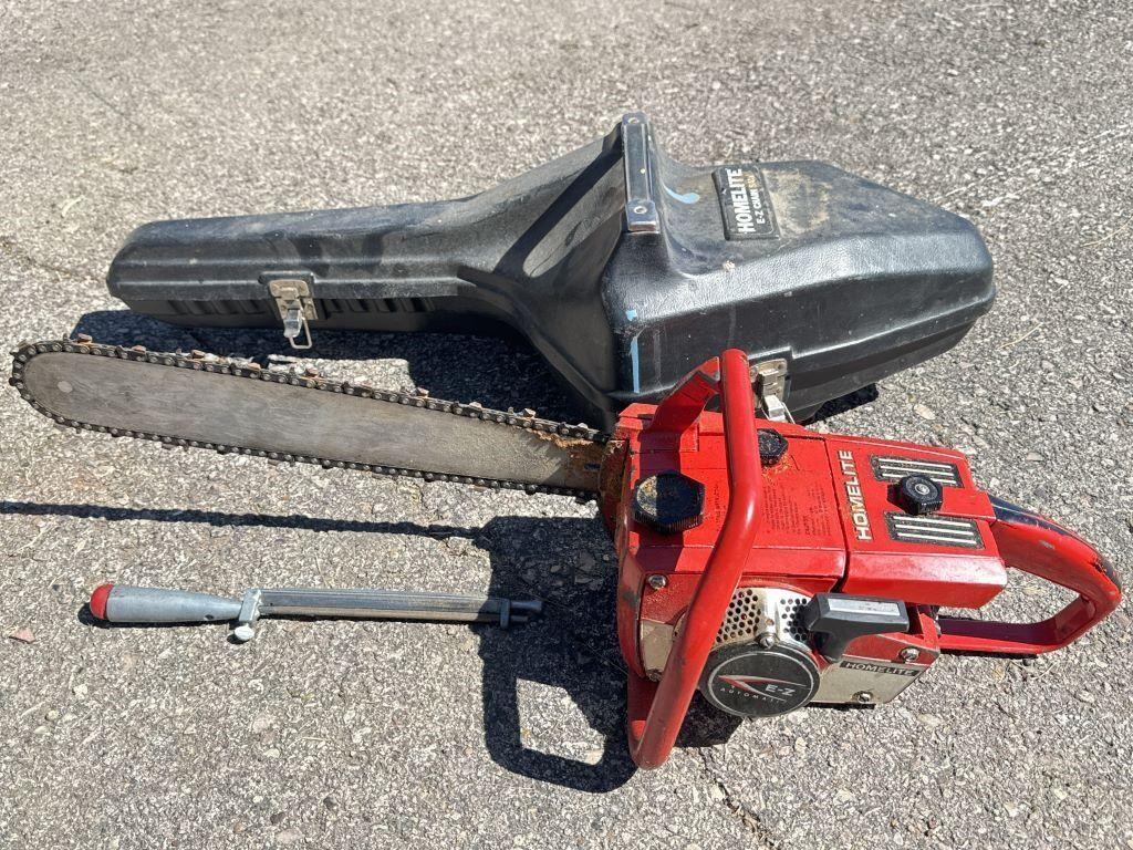 Homelite E-Z automatic chainsaw runs great with