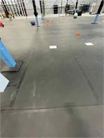 Black Rubber Gym Flooring Mat 3/4" Thick
