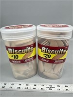 (2) full containers of biscuits
