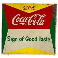 1950's Coca-Cola Tin Store Advertising Sign