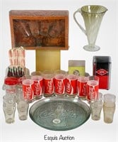 Vintage Coca-Cola Glasses & Restaurant Collectibl