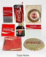Vintage Coca-Cola Store Signs, Clocks, Memo Bo