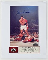 Muhammad Ali Autographed Boxing Photograph