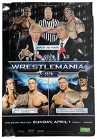Wrestlemania 23 Original Poster w/ Donald Trump