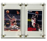 Michael Jordan- 2 early 90's Mint Collector Cards