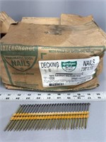 28 pounds 2 3/8” ring shank round decking nails