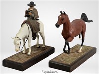 Francis W. Eustis- Two Western Style Sculptures
