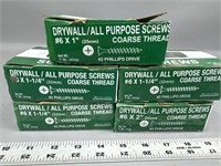(5) full boxes course thread drywall screws