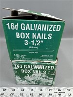 (2 full boxes) 3 1/2” galvanized nails