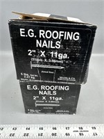(2 full boxes) 2” roofing nails