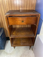 Small wooden stand one drawer