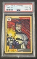 1991 Marvel Universe Card #14 Punisher PSA 8