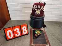 Shriners hat and Plaque