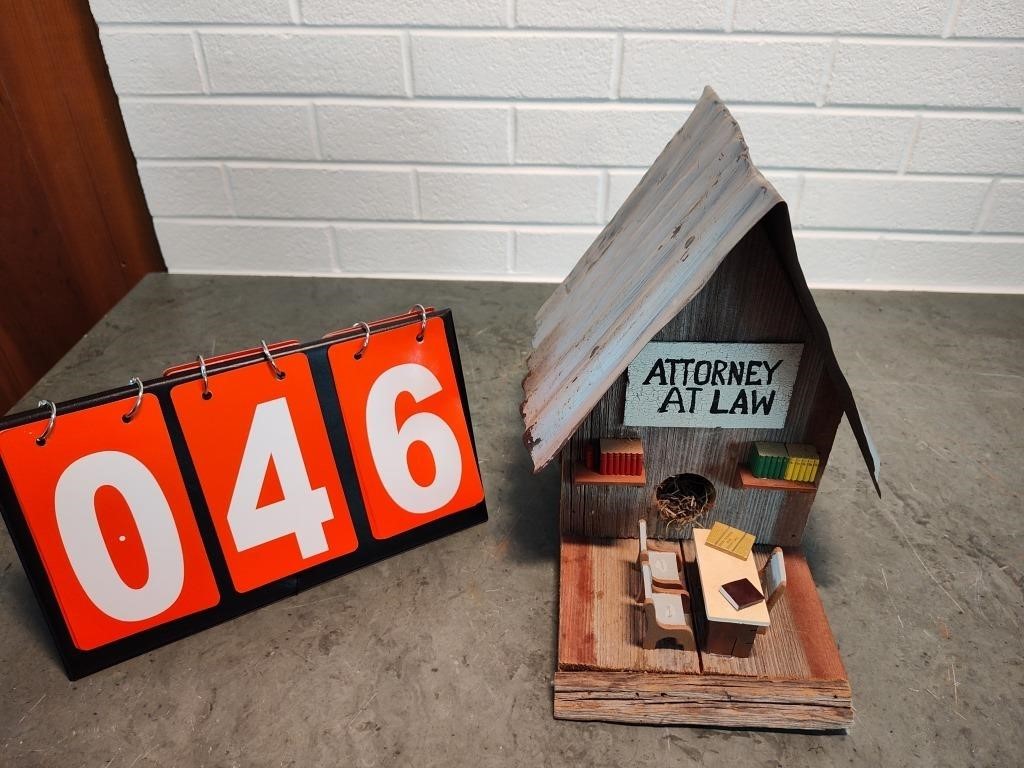 Attorney At Law Bird House