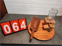 3 Wooden Items