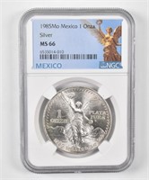 1 Mexican Onza 1985 MS66 Libertad Mexico Coin