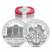 Roll of 20 Austrian Silver Philharmonic Coin