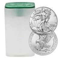 Roll of 20 US American Eagle Silver Dollar 2023