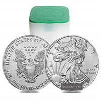 Roll of 20 Silver American Eagle Coin