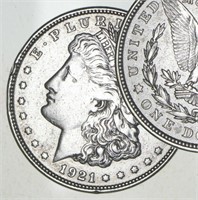 XF/AU 1921 Morgan Silver Dollar Coin