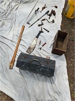 Hand Tools and metal box