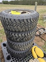 Goodyear/Wrangler tires (4) LT245/75R16 load range