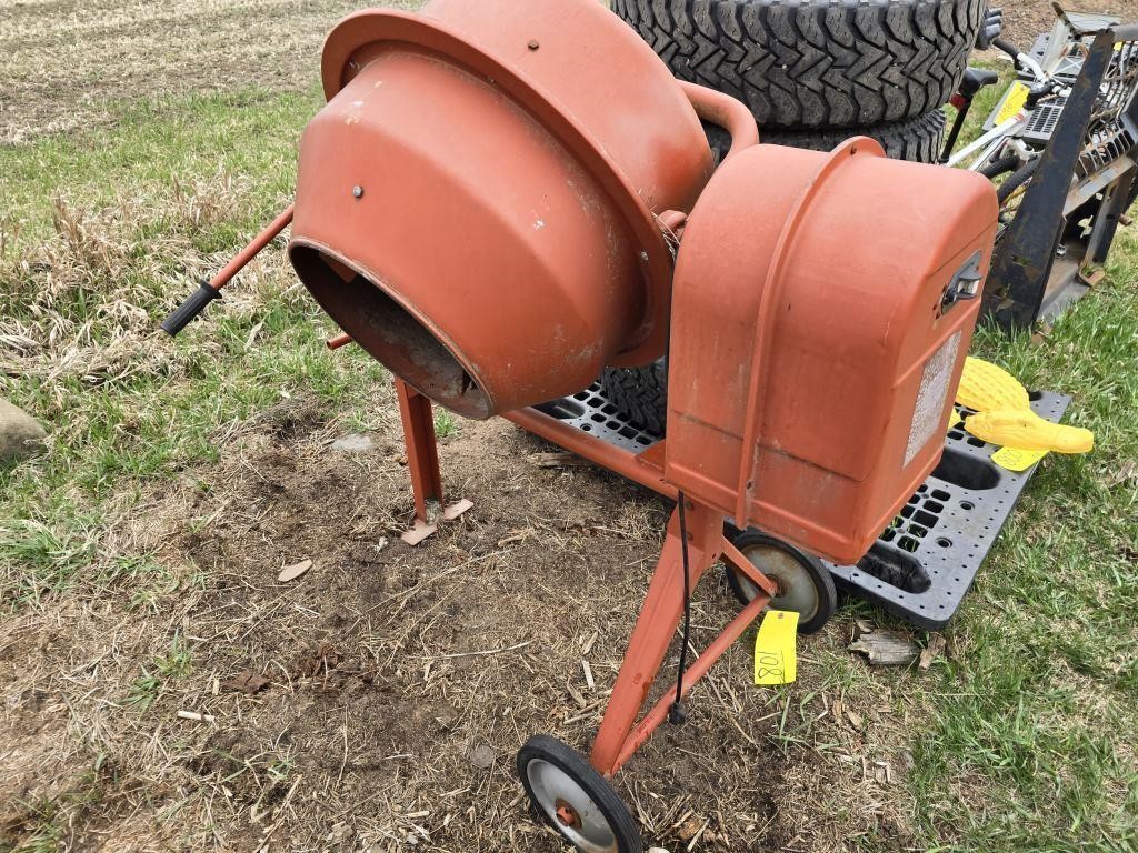 Cement mixer, 3.5 cu ft, Central Machinery...