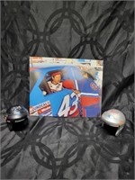 Dale Earnhardt Mini Collectors Helmets & Photo