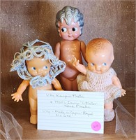 RARE Collection 3 Vtg Kewpie dolls