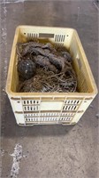 FISHING NET & WITH ATTACHED FLOATS IN CRATE