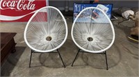 2 X  ACAPULCO STYLE STRING CHAIRS