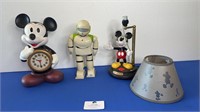MICKEY MOUSE DISNEYTIME CLOCK AND LAMP A/F AND