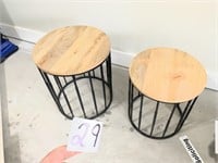 2 Maple Top End Tables