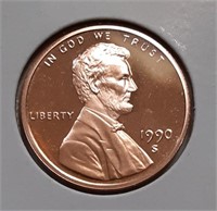 PROOF LINCOLN CENT-1990-S