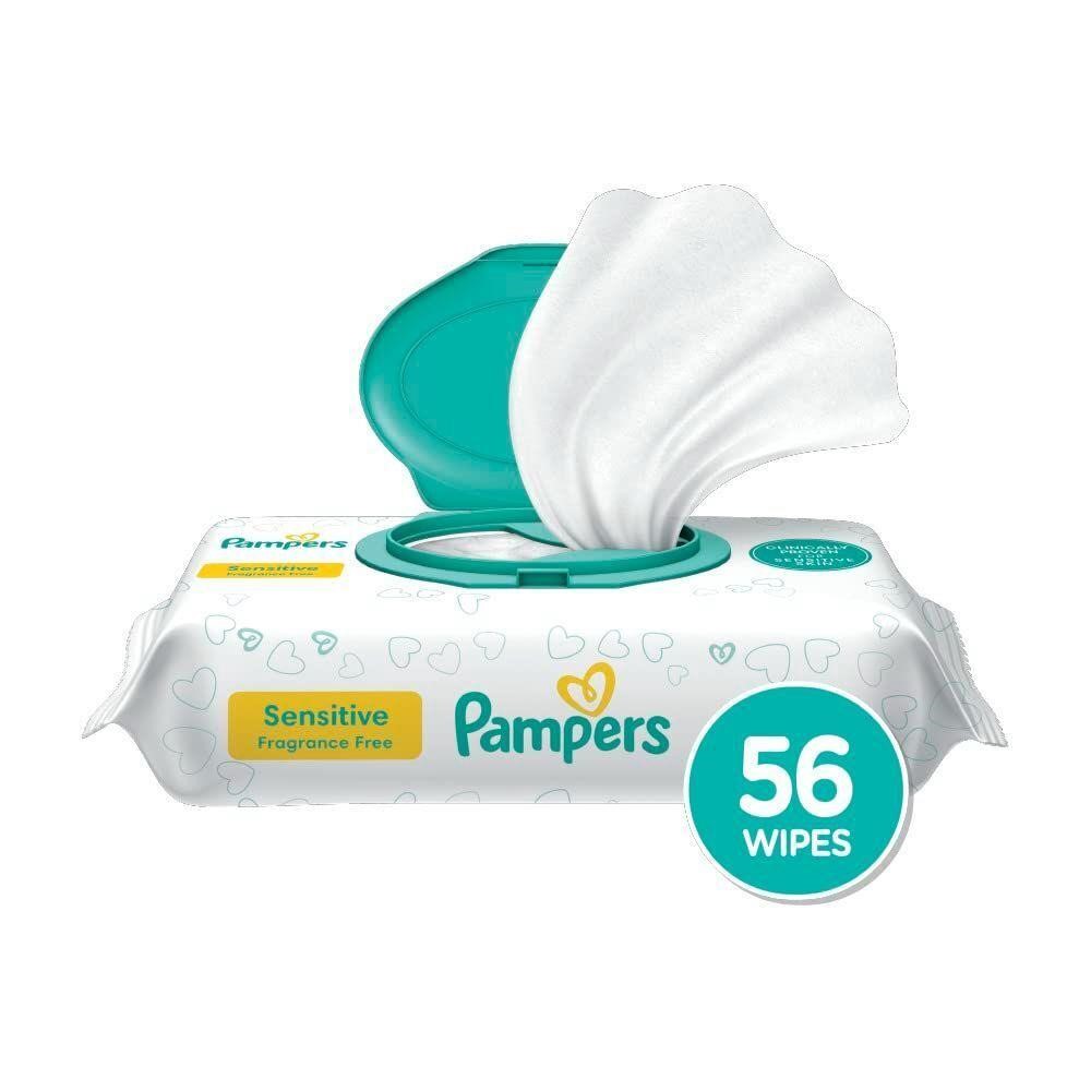 3 pack Pampers Sensitive Baby Wipes (84 wipes)