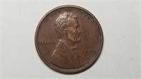 1909 VDB Lincoln Cent Wheat Penny High Grade