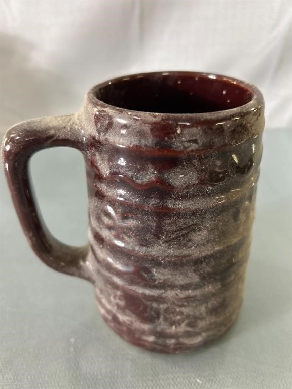 Vintage Hull Daisy Dot pottery beer mug