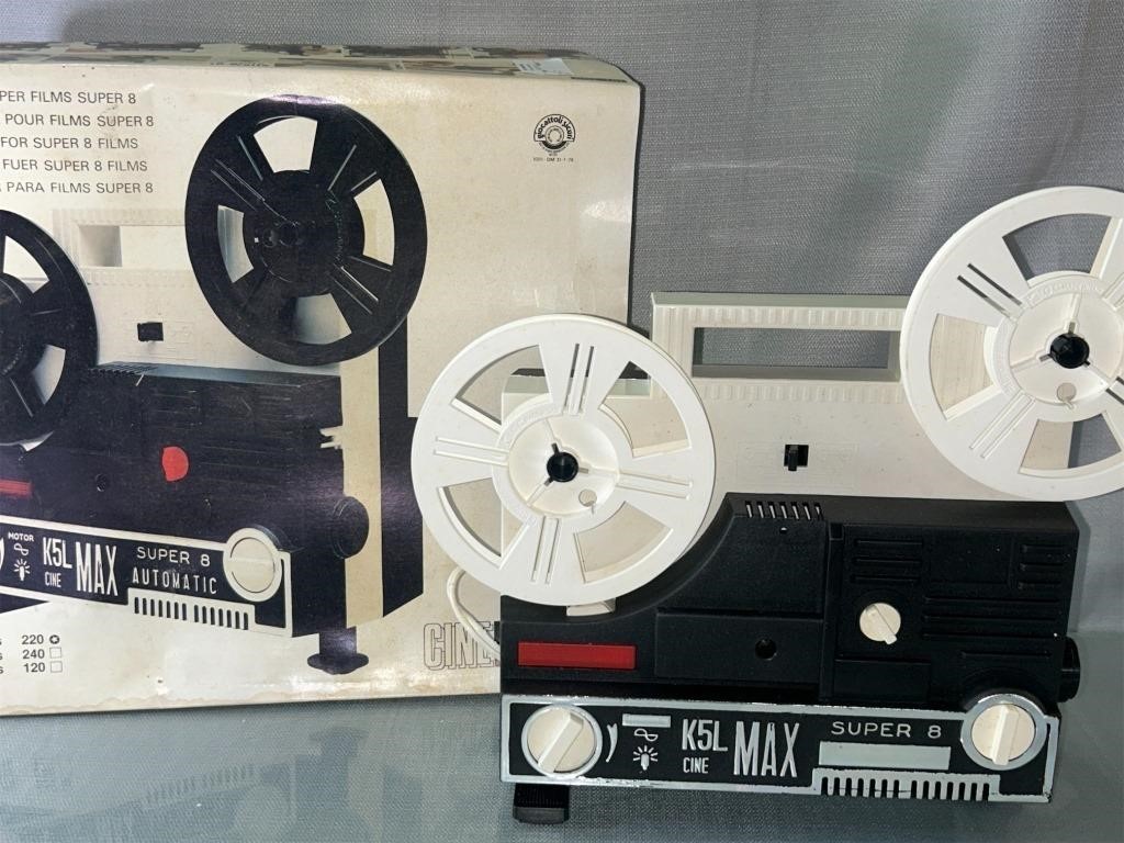 Vintage CineMax Film Projector in Box.