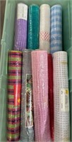 9 roll of deco ploy mesh various colors