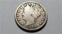 1896 Liberty V Nickel Rare Date